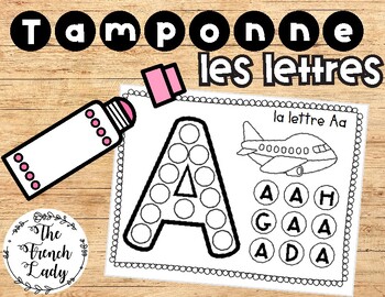 Preview of FRENCH Alphabet Letter Recognition | Bingo Daubers | Tamponne les lettres