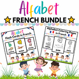 FRENCH Alphabet Real Pic Flashcards & Coloring Pages- 52 P
