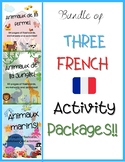 FRENCH Animal-Themed Activity Bundle!! - Jungle, Farm and 