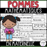FRENCH Apples Math Packet for Kindergarten | Mathématiques