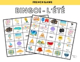 FRENCH BINGO: SUMMER/L'ÉTÉ (Jeu de Bingo/Bingo Game)