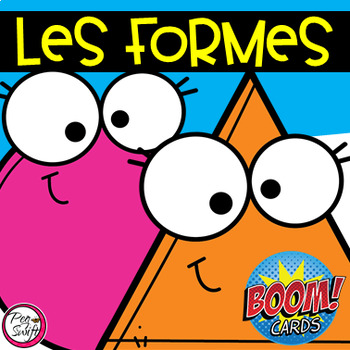 Preview of FRENCH BOOM CARDS • 2D Shapes with AUDIO