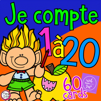 Preview of FRENCH BOOM CARDS • Counting in FRENCH with AUDIO
