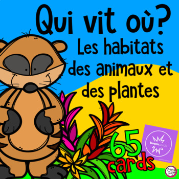 Preview of FRENCH BOOM CARDS • Les habitats - Qui vit où?