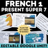 FRENCH Back to School Activities Present Tense Super 7 Hig