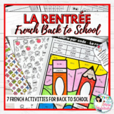 FRENCH Back to School Activity Pack / La rentrée