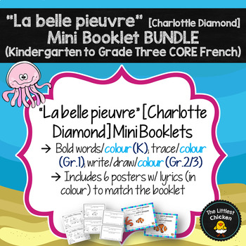 Preview of FRENCH "La belle pieuvre" Mini Booklet BUNDLE (K-3) CORE French