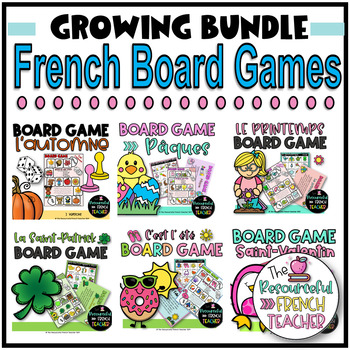 Preview of FRENCH Board Games Bundle  Jeu de Société