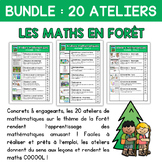 FRENCH Bundle Maths Centers - Ateliers mathématiques sur la forêt