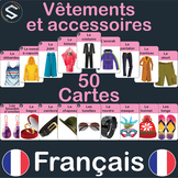 FRENCH "CLOTHES" Vocabulary Flashcards | (Vêtements et acc