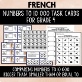 FRENCH COMPARING NUMBERS to 10 000 FOR GRADE 4