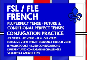 Preview of FRENCH QUICK CONJUGATION WORKBOOKS 3 TENSES #3