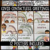 FRENCH CONTACTLESS GREETINGS POSTERS FOR COVID-19 (12 AFFICHES)