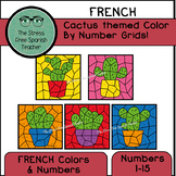FRENCH Cactus Mystery Pictures! Color By Number / Grids