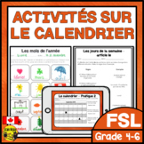 FRENCH Calendar Activities | Le calendrier