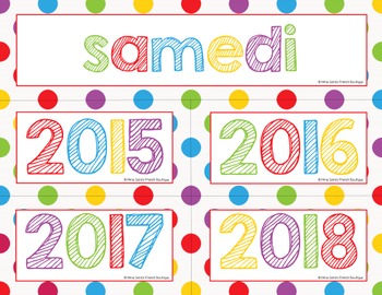 FRENCH Calendar - Calendrier by Mme Sara's French Boutique | TpT