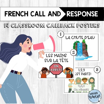 Preview of FRENCH Call and Response - Attention Grabber - Classroom Management Posters