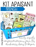 FRENCH Calm Down Kit- Visual Behavioral Management Tools f