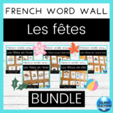 FRENCH Celebrations Word Wall BUNDLE (mur de mots - fêtes)