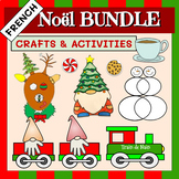 FRENCH Christmas BUNDLE - crafts, writing activities, door