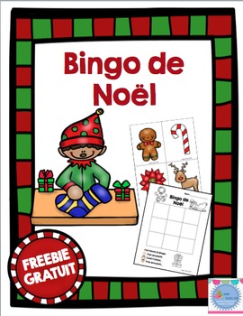 Preview of FRENCH Christmas Bingo FREE/ BINGO de Noël {Gratuit}