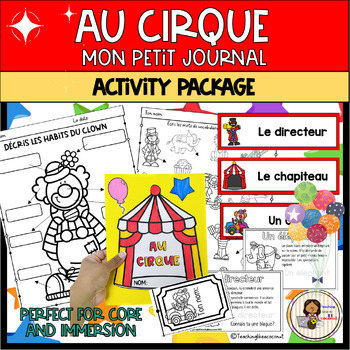 Preview of FRENCH Circus | Au Cirque : Mini reader and activity package (Mon Petit journal)