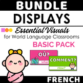 FRENCH Back to School Classroom Decor BASIC BUNDLE PACK