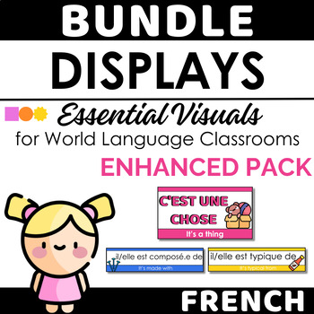 Preview of FRENCH Back to School Classroom Decor ENHANCED BUNDLE Pack