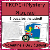 FRENCH Color By Number Mystery Pictures for Valentine's Da