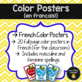 FRENCH Color Classroom Posters