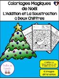 FRENCH Coloriages Magiques de Noël- L'Addition & La Soustr