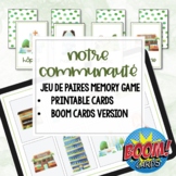 FRENCH Community Printable Memory Game Kindergarten Digita