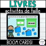 FRENCH Comparing Size Activities Books Digital BOOM Cards™