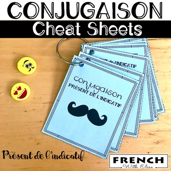 Preview of FRENCH Conjugation - Cheat Sheets - Présent de l'indicatif