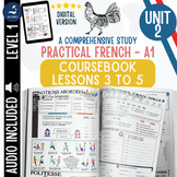 Beginner FRENCH Coursebook Numbers Family Animals lessons 