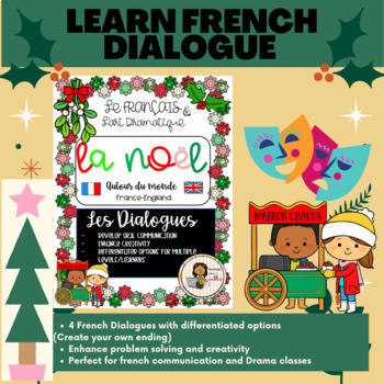 Preview of French Christmas DIALOGUES : Learn French conversation through Drama