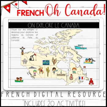 Preview of FRENCH DIGITAL CANADA DAY ACTIVITIES - FÊTE DU CANADA - GOOGLE CLASSROOM™