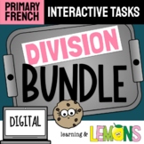 FRENCH DIGITAL DIVISION MATH BUNDLE GRADE 2 & 3