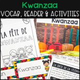 FRENCH KWANZAA ACTIVITIES, VOCABULARY AND READER (HOLIDAYS