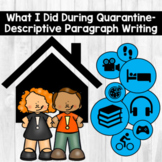 FRENCH Descriptive Paragraph Writing - What I Did During Q