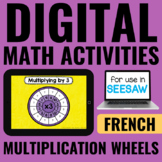 FRENCH Digital Math Activities | Multiplication Facts | Se