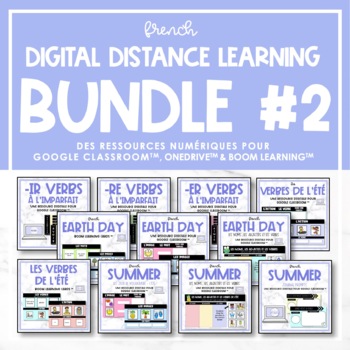 Preview of French Digital Distance Learning Bundle #2