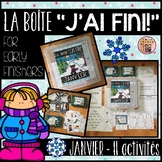 FRENCH EARLY FINISHERS LA BOÎTE "J'AI FINI!" - JANVIER (11