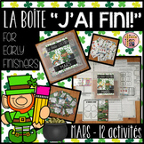 FRENCH EARLY FINISHERS LA BOÎTE "J'AI FINI!" - MARS (12 AC