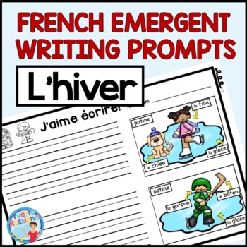 Preview of Écriture hiver - FRENCH WINTER WRITING PROMPTS