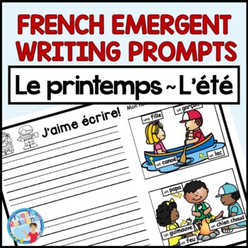 Preview of FRENCH SPRING EMERGENT WRITING | ÉCRITURE pour LE PRINTEMPS