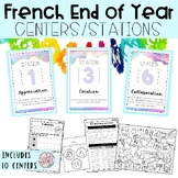 FRENCH END OF YEAR CENTERS - INCLUDES 10 STATIONS/ACTIVITI