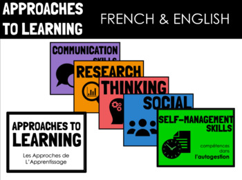 Preview of FRENCH & ENGLISH IB PYP APPROACHES TO LEARNING POSTERS