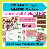 FRENCH & ENGLISH Persuasive Writing: Paragraph Structure -