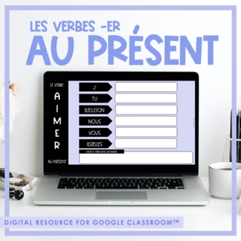 Preview of Digital French -ER Verb Game | les verbes -ER au présent